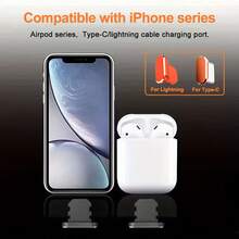 Set 3 Buah Penutup Debu Logam Termasuk 2 buah Penutup Debu Type-C/Lightning dengan 1 buah Sikat Pembersih, Penutup Debu Port Pengisian Lightning Kompatibel dengan iPhone 17 16 15 14 13 12 11 Pro Max, Pelindung Port Type-C Kompatibel dengan Semua Perangkat Type-C - MultiWarna - View 9