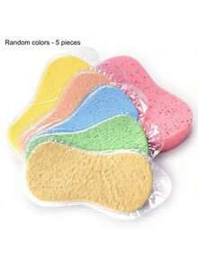 5pcs/1pc Thick Large Multi-Color Cleaning Sponge - Suitable For Bathroom, Kitchen, Bicycle And Car Cleaning (Random Color Combination) - A - View 8
