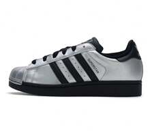 Giày thể thao nữ Adidas SUPERSTAR II Retro Shell Toe - Bạc/Đen - Xem 5