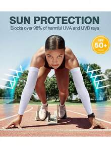 1/4 Pair Unisex UV Protection Tattoo Cover Ice Silk Arm Sleeves - Multicolor - View 6