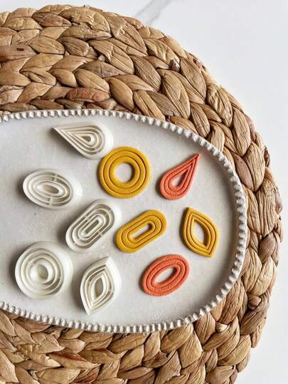 Minimalist Teardrop Clay Cutter Set, 1/5Pcs Layered Polymer Clay Cutters, DIY Craft Tools For Modern Clay Jewelry Making