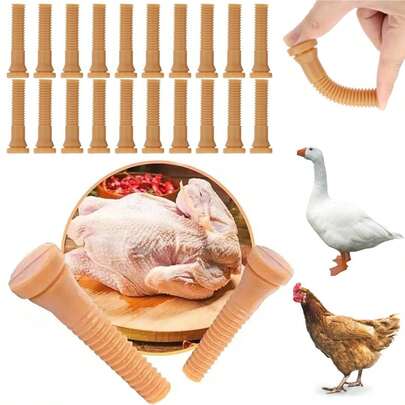 100 Piezas De Aves De Corral Desplumado Dedo De Goma, Varillas De Goma Repuesto Para Desplumadora Aves, Desplumadora De Pollo Recogedor De Eliminación De Accesorios De La Máquina De Desplumado Para Patos Pollo Codorniz