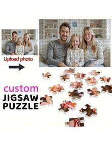 Custom Adult Jigsaw Puzzles - Personalize With Your Photos, Couple Pictures, Art Prints, Landscapes, Or Pet Portraits To Capture Beautiful Moments. Made From High-Quality Paper Material, A Perfect Gift Idea For Christmas, Featuring A Frameless Design - Mixed Colors - View 2