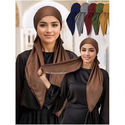 1 pieza Sombrero de mujer de lino con elástico, que combina estilos tradicionales y modernos, solución de moda versátil, adecuado para salidas diarias, eventos culturales, viajes, reuniones de ocio y ocasiones religiosas