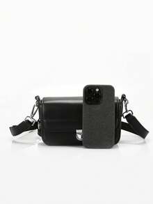 Unisex Minimalist Square Crossbody Bag, Ins Style Commuter Shoulder Bag, Suitable For Father's Day, Valentine's Day, Back To School Gifts - Multicolor - View 6