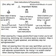 镂空四叶草水钻项链手链套装，优雅女士礼物 - 金色 - 查看 6