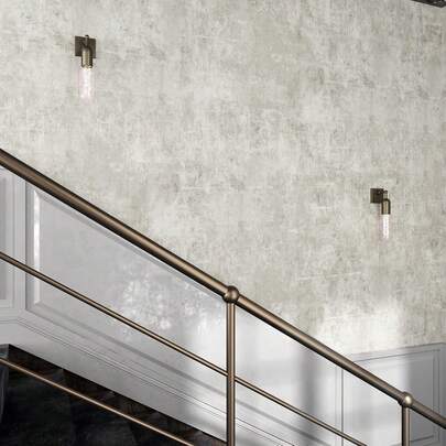 1 Roll Home Decor Renovation Sticker, Faux Aged Concrete Contact Paper, Peel And Stick Removable Wall Decal, Waterproof Concrete Texture Self-Adhesive Cement Wallpaper Mural For Kitchen Cabinet Living Room Bedroom Decor, 15.7"X393.7"