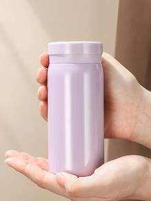 1pc Stainless Steel Mini Vacuum Insulated Water Bottle, 304 Stainless Steel , Modern Minimalist Chic Portable Pocket Cup, Suitable For School, Work, Travel, Sports & Fitness, Great Gift For Back To School, Graduation, Birthday Party - Multicolor - View 2