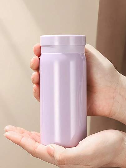 1pc Stainless Steel Mini Vacuum Insulated Water Bottle, 304 Stainless Steel , Modern Minimalist Chic Portable Pocket Cup, Suitable For School, Work, Travel, Sports & Fitness, Great Gift For Back To School, Graduation, Birthday Party