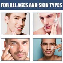 EAST MOON Men Facial Moisturizer Cream Smooth Wrinkle Firming Anti-Aging Face Neck Fine Lines Removal Shrink Pores Control Oil Lighten Dark Circles Eye Bags Even Skin Tone Refreshing Younger Multifunctional Skincare Products For Daily Use - Men's Facial Moisturizer Cream - View 5