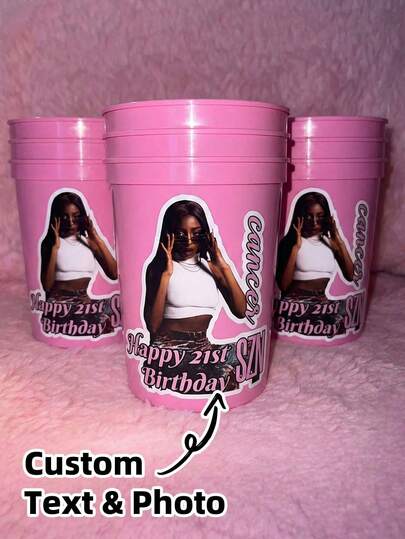 1~48pcs Custom Portrait Photo Stickers,Personalized Text Stickers, Waterproof Oil-Proof Custom Stickers For Gifts, Birthdays, Weddings & Daily Use