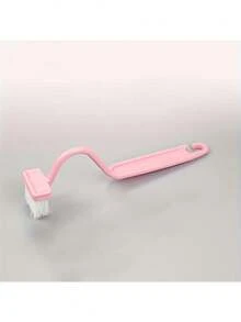 1 Blue V-Shaped Toilet Brush: Innovative S-Shaped Curved Design For Efficient Toilet Toilet Cleaning - Pink - 查看 4