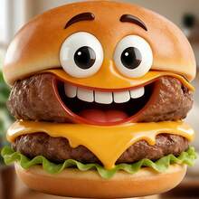 要么做大，要么回家：双层芝士汉堡磁铁，层层融化，带来极致满足，用这款叠叠乐汉堡伴侣满足你对汉堡的最大渴望！ - E - 查看 1