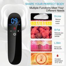 Upgraded Body Shaping Massager 2.0 - Professional Wireless Handheld Multi-Functional Shaping Device For Abdomen, Waist, Arms, Legs, Buttocks - 4 Heads Professional Edition Maximized Cellulite Massager, Best Gift For Men And Women - Multicolor - View 6