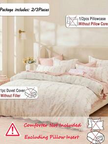 Bộ ga trải giường in hoa kỹ thuật số 2 món/3 món (1 ga trải giường + 2 vỏ gối, không kèm ruột chăn), thích hợp trang trí phòng ngủ, sử dụng hàng ngày, làm từ sợi polyester, mềm mại và thân thiện với da, phù hợp cho phòng ngủ chính, phòng khách, phòng ngủ phụ, sử dụng được quanh năm, họa tiết thời trang, phối hợp theo bộ, nâng cấp phòng ngủ, làm mới nhà cửa, thiết kế. - Nhiều màu - Xem 2