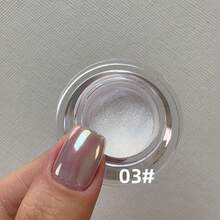 Set de 7 colores arcoíris Aurora (1g por color) - Polvo holográfico degradado para uñas de sirena - Multicolor - Ver 15