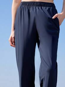 CAMEL CROWN 女士户外裤，夏季冰丝速干运动裤，透气速干跑步休闲裤 - 星矢藍 - 查看 2