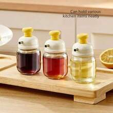 1 pieza Dispensador de aceite de cocina mini, envase controlado de cantidad precisa para salsa de soja, vinagre y condimentos para uso doméstico - Multicolor - Ver 3