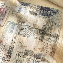 have a good day 30张/包 花卉图案剪贴簿纸，复古DIY装饰无粘性材料纸，节日礼物，手工拼贴材料，个性化剪贴簿规划创意学校文具 - 款式 3 - 查看 8