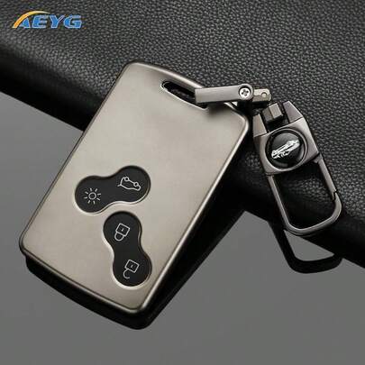 غطاء مفتاح سيارة من مادة TPU ل- Renault Clio و Laguna و Koleos و Megane و Fluence و Zoe و Scenic و Captur، 4 أزرار