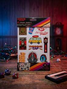1 Set Of Netflix Stranger Things Cartoon Character Stickers, 4 Styles, Decorative For Notebook, Water Bottle, Phone, DIY Planner, Stationery, Collectible Gift For Fans - 1 Pack - View 10