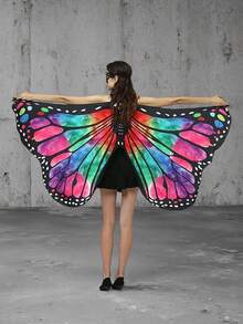 Costume da Ognissanti a mantella a farfalla - Sciarpa/scialle a farfalla in seta morbida, accessorio per spettacoli e cosplay, disponibile in più colori, accessorio per feste e articolo essenziale per le vacanze, regalo perfetto per amiche - Multicolore - Visualizzare 8