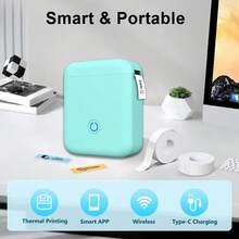 Portable Bluetooth Mini Thermal Label Printer For Home Use, Thermal Printing Without Ink, Create Labels Anytime, Thoughtful Gift For Friends And Family - Multicolor - View 10