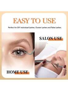 Stainless Steel Eyelash Curler With Comb, Beauty Tool Set For Eyelash Curling, Eyebrow Trimming, False Eyelash Application - Multicolor - View 11