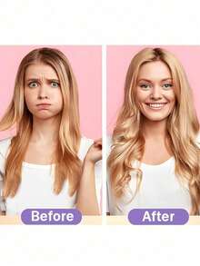 无需加热的螺旋卷发器套装，带造型钩，不伤发，隔夜即可轻松打造无热卷发，女士DIY长发和中长发卷发套装 - 彩色 - 查看 7