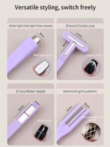 1pc Professional 8-In-1 Cat Eye Magnetic Nail Art Tool, Strong Magnetic Multifunctional Magnet - Multicolor - View 9