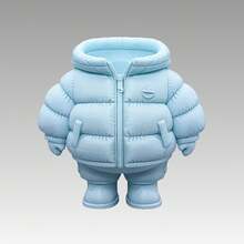 3D Printed Down Jacket Shaped Desktop Organizer, Pencil Holder, Dried Flower Vase. Cannot Contain Liquid. Realistic And Interesting Down Jacket Design. Can Add Atmosphere To Your Desk. - Multicolor - View 9