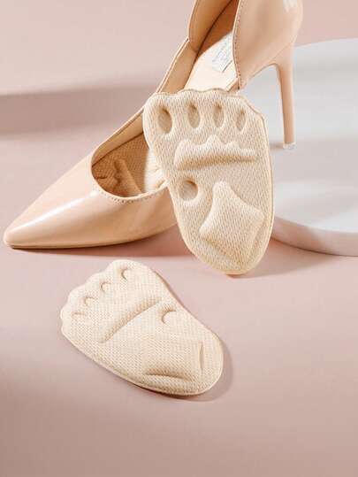 2/4/10 قطع وسادات أمام القدم، نعال داخلية مضادة للانزلاق، وسادات أمام القدم سميكة ناعمة، ملحقات رعاية القدم لتخفيف الألم، نعال داخلية لنصف الطول للنساء ذوات الكعب العالي