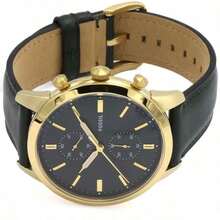 Fossil Men's Quartz Leather Three-Hand Watch, Stainless Steel Case/Scratch-Resistant Glass FS5437/FS5599 - Green - View 5