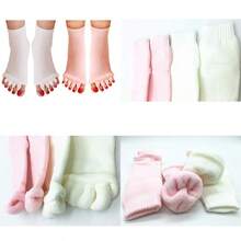 2 pares de calcetines separadores de dedos de los pies para yoga, gimnasio, deportes y alineación de los pies - J - Ver 1