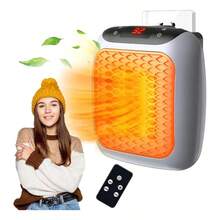 This Portable Electric Heater Features A Plug, Remote Control, Timer, LED Display, Fast Heating, And Adjustable Thermostat. Ideal For Use In RVs, Homes, Offices, And Indoors, It Makes An Excellent Christmas Gift For Parents And Friends. - US A Type Plug(110-127V) - View 1