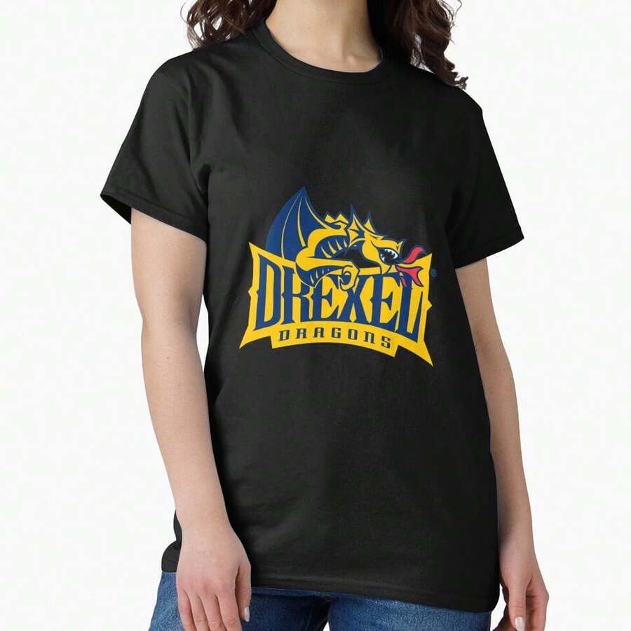 Dragons Women S College Sweatshirt Ppdxl01 Classic T-Shirt - 黑色 - 查看 1
