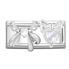 1pc Modular Beaded Bracelet DIY Kit, Includes Heart, Bow, Cherry, Moon Charms, Rhinestone Design, Suitable As Party Gift For Friends, Family, Couples - M294030 M294031 - View 31