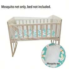 Children's Bed Mosquito Net - Breathable And Ventilated - Easy To Assemble, Lightweight Mesh Fabric, Ideal For Children's Beds And Cribs, Insect-Proof - Multicolor - View 6