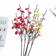 4/8支人造白色梅花，21.7英寸，甜美塑料长茎花卉，适合冬季使用，可用于家居、酒店、办公室、婚礼、派对、花园装饰 - 白色 - 查看 9