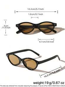 3 cặp kính thời trang nam kiểu retro hình bầu dục màu đen bằng acrylic, thích hợp cho các kỳ nghỉ, lễ hội và sử dụng hàng ngày. - Nhiều màu - Xem 10