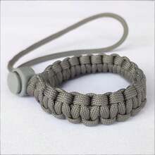 1个户外求生相机腕带，伞绳编织相机吊坠，通用相机编织伞绳腕带，腕带 - 彩色 - 查看 6