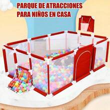 Cercado De Bebé Juego De Niños Gimnasio Plus Ocean Ball Color Rojo - Rojo - Ver 5