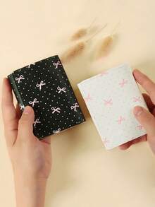 1 PC Butterfly Short And Cute Three-Fold Wallet With Multiple Functions, Wallet, ID Holder, And Card Pocket - Multicolor - View 4