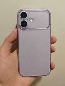 Minimalist Style Transparent Glossy Camera Protection Phone Case Compatible With IPhone 17 ProMax, 17Pro, 17, 16 ProMax, 15, 14, 13 Pro Max, Matte Transparent Backplate - Transparent Purple - View 8