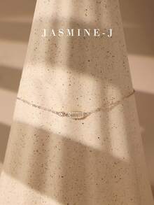 1pc S925 Sterling Silver Geometric Cubic Zirconia Square Bracelet, Minimalist Elegant Design, Suitable For Women's Daily Wear, Mother's Day Gift - Multicolor - View 1