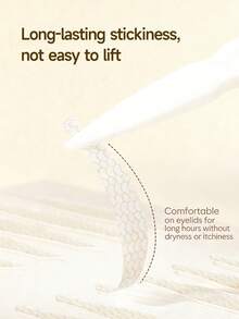 Amortals 170Pcs Fishbone Double Eyelid Tape For Inner Double Lids – Thin Skin-Mimic Matte Invisible Strips, Waterproof Sweatproof, With Applicator, Natural Eye Lift Makeup For Beginners & Artists, Viral Trending Eye Beauty Tool - Nude - View 5