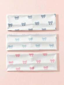 1-3pcs Women Casual Cute Bow Print Beach/Holiday Headband, Polyester Fiber, Versatile Daily Wear Summer Hair Accessories Beach Vacay Hair Bands - Multicolor - View 9