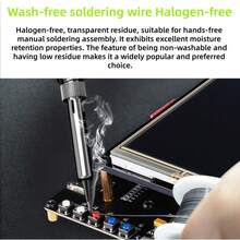 YINENGZC Lead-Free & Halogen-Free Solder Wire, Sn99.3 Cu0.7 1.0MM Solder Wire, Solid Welding Joints, Suitable For Industrial, Handcraft, And Repair Welding Scenarios - A - View 4