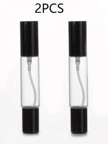 2个/3个装香水滚珠喷雾瓶 - 精油瓶 - 透明玻璃，可重复灌装喷雾瓶，便携式化妆品容器，多用途旅行香水瓶 - 彩色 - 查看 2