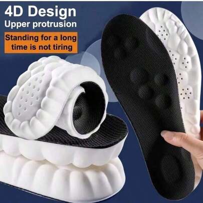 高弹乳胶鞋垫，柔软透气，防臭减震，男女皆宜，冬季鞋履适用